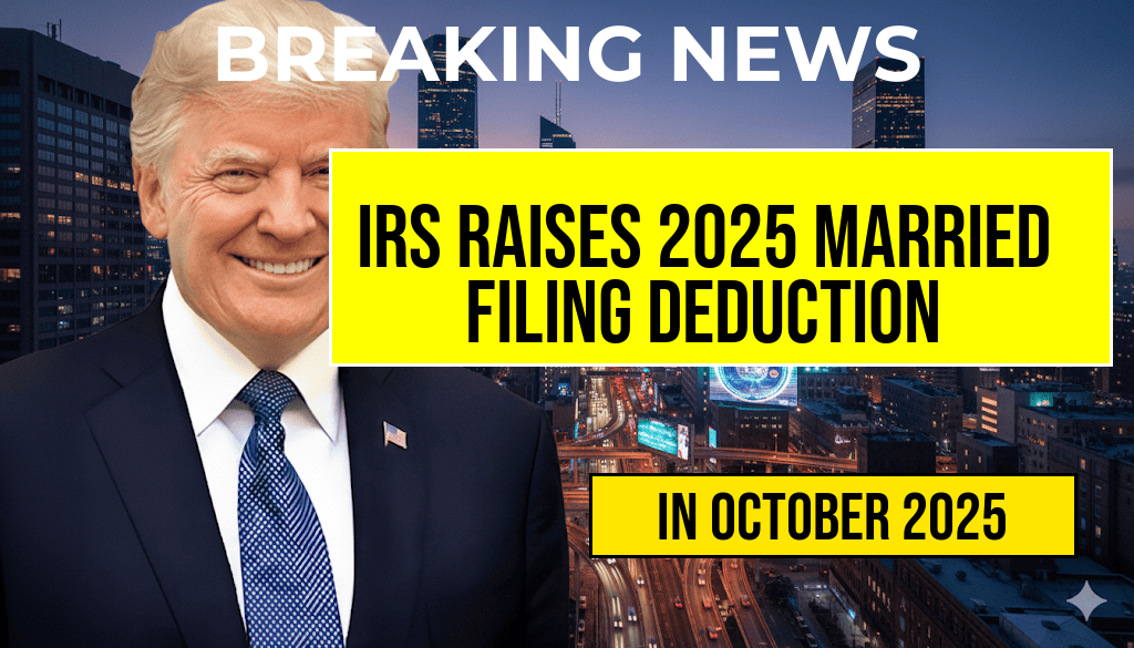 IRS Announces 2025 Married Filing Deduction Increased to $30,000, Saving Married Couples Approximately $3,300 at an 11% Marginal Tax Rate
