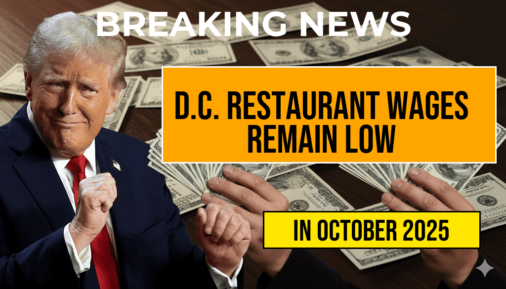 Restaurant Wage Debate: D.C. Maintains $10 Base Salary, Leaving Workers Earning $4,160 Less Than $12 per Hour
