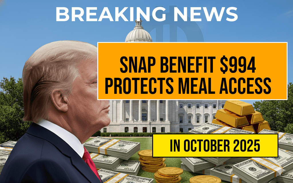 SNAP Benefit for Four People is $994: Meal Plan Safeguards Against EBT Disruptions