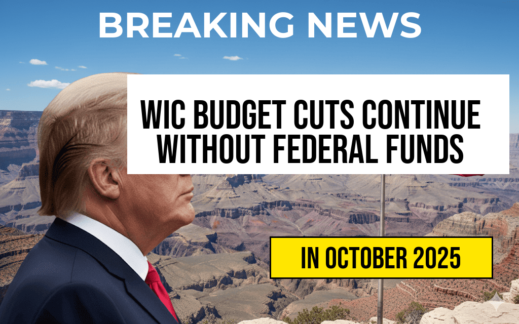 WIC Program Alert: Two Weeks Remaining as Grocery Budgets Drop by $26–$78 Monthly Without Federal Funding